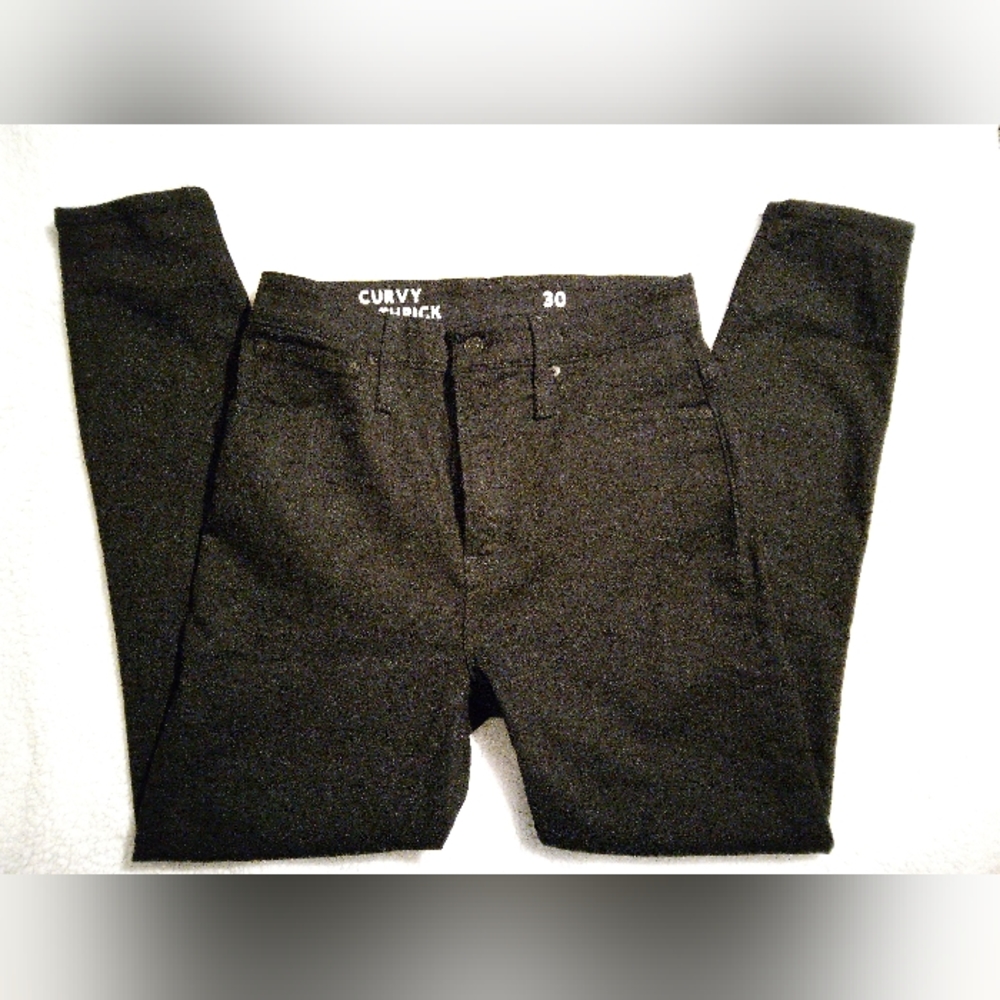 J. Crew Curvy Toothpick Black Jeans